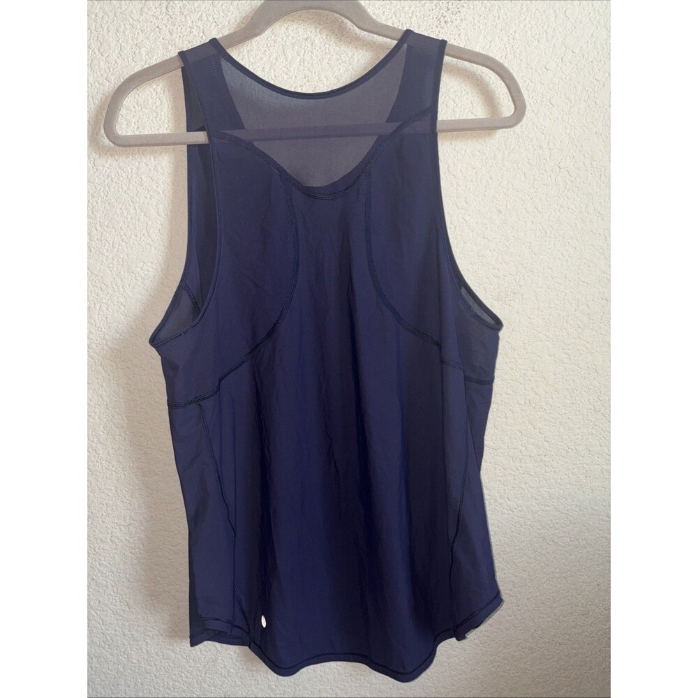 Lululemon Sculpt II Tank top Purple Mesh Breathable Stretch Gym Run XL 10